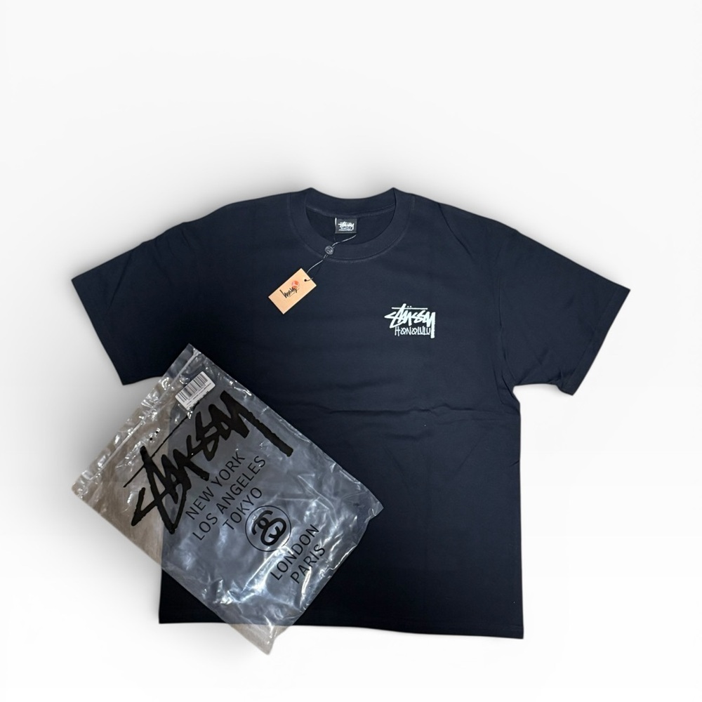 Stüssy Honolulu World Tour T-Shirt Black Size Large L